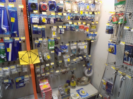 Section of Stainless Valves, Flapper Valves, Drains, Wax Rings, Toilet Kits