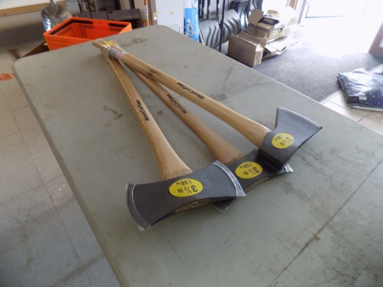 (3) Axes: (2) Double Edged Axes and (1) Splitting Axe, 3x Bid Price