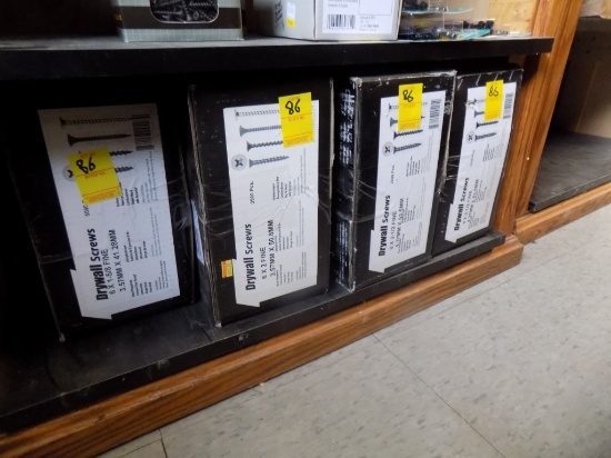 (4) Cases Drywall Screws (4 x Bid Price)
