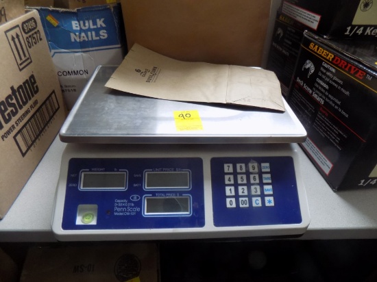 Penn Scale, Model CM101, 30 Lb. Digital Scale w/Bags