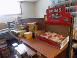 Contents of Top Shelf - Wood Shims, Joist Hangers, Bostitch Crown Staples,