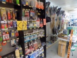 3' Shelf Section of Caulk and Sealant, (3) Caulk Guns, Outdoor Glue, Repair