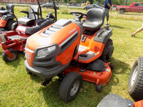 Husqvarna LGT2654 Riding Mower, 54'' Deck, Wheel Weights, Chains, 609 Hrs.,