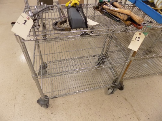 3-Tier Stainless Steel Rolling Cart