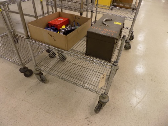 Stainless 2-Tier Wire Warehouse Cart