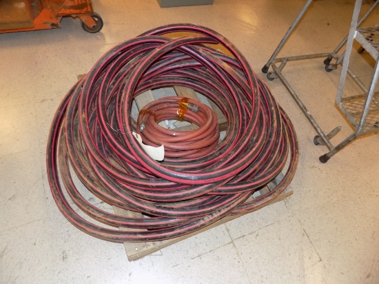 Large Roll of Red & Black Hose, Roll of Red Air Hose