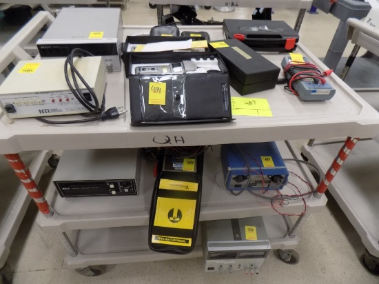 Assorted Electrical Testing Equipment, Tachs, Network Testers, Cable Tester