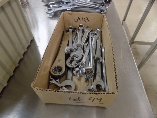 Box of Small Wrenches & Gear Wrenches