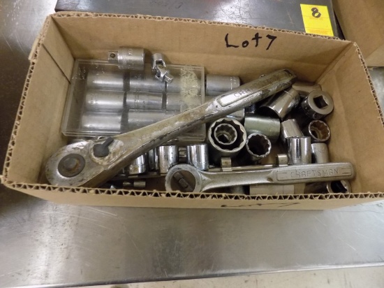 Box of Craftsman Ratchets & Sockets