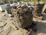 Pallet Basket w/Creekbed Rounds/Boulders, Sold by Pallet