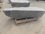 Natural Cut Bench/Decorative Stone, 80'' x 20'' x 14'', Fossiled