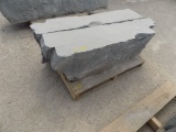 (2) Natural Cut Benches/Decorative Stones, Each 60'' x 18'' x 12-14''