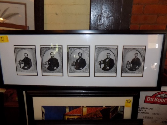 Framed ''Fire Chiefs'' Pictures - (5) Photos in a Single Frame