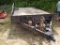 Black Bumper Pull Deckover Equipment Trailer, Dual Axle, 20' Deck Including