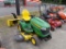 JD X590 Garden Tractor, Multi-Terrain, Tire Chains, 54'' Cut w/47'' Snowblo