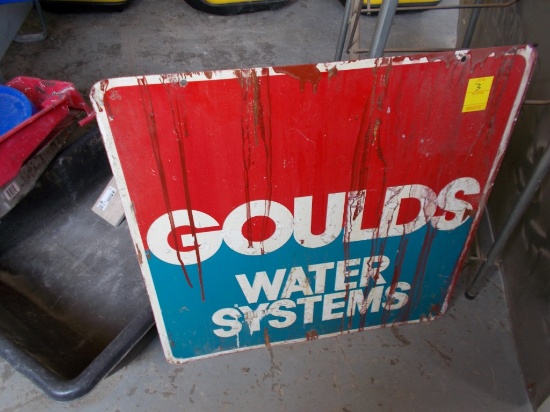 Goulds Water System Tin Sign, 24'' x 24''