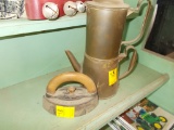 Antique Iron & Tin Coffee Pot