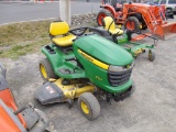 JD X324 Lawn Tractor, 48'' Deck, 4-Wheel Steer, Hydro, 271 Hrs, S/N MOX324A