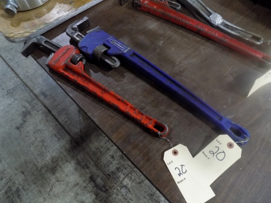 (1) Kobalt 24'' Pipe Wrench & (1) Craftsman 18'' Pipe Wrench