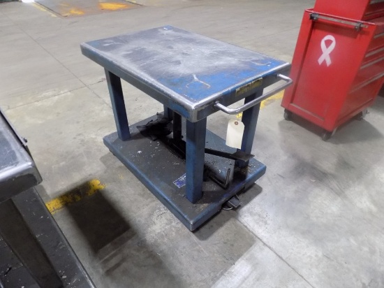 Heavy Duty Steel Hydraulic Jacking Table, 36'' x 24''