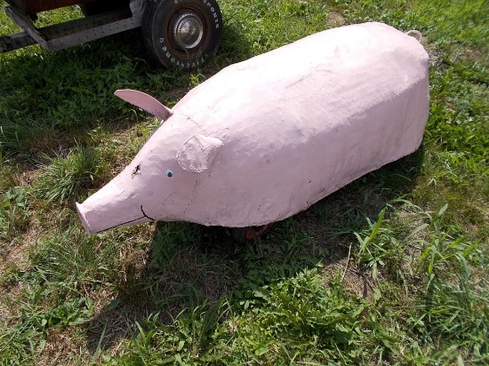 Remote Control Gas Powered Pig w/ Old Gas Eng., Real Neat