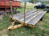 Yellow T/A Equipment Trailer, 16' Long, NO TITLE / BOS ONLY