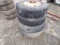 (4) Good 12R-22.5 Mtd Drive Tires on Steel 10-Lug Rims
