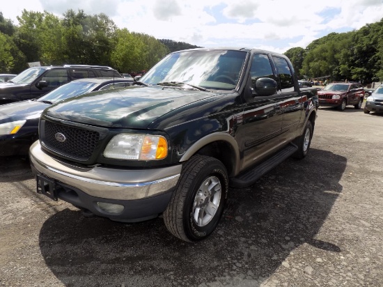 '02 Ford F-150 Crew Cab, Short Box, Green, Auto, FX4 Off-Road Package, Lari