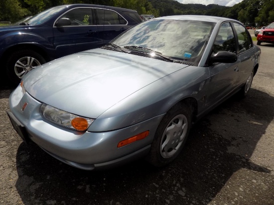 '02 Saturn S-Series, 4-Door, Light Blue, Auto, 90,613 Miles, Needs Exhaust