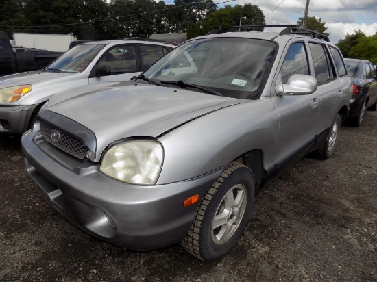 '03 Hyundai Santa Fe, V6, Auto, Grey, 133,800 Miles, VIN#:KM8SC73D53U557888