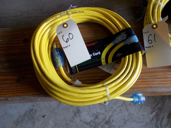 New 50' Extension Cord w/Lighted Ends