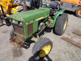 JD 750 4wd Compact Tractor, Gear Shift, 7669 Hrs., S/N 112764
