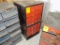 (2) Black Hardware Organizers w/7-Drawers, Pressure Fittings,Oil Fittings,