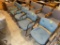 (5) Blue Waiting Room Chairs