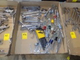 Box w/Large Group of Standard Wrences, Snap On Standard Gear Wrenches, Nut