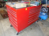 Snap On 13-Drawer, 3 Sided Toolbox w/Workstation, Comes w/Key, Bi-Fold Door