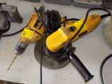 Dewalt Electric Drill and Dewalt Electric 4 1/2'' Angle