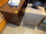 2-Drawer Filing Cabinet & 2-Drawer Wooden Filing Cabinet