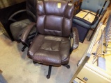 Leather Rolling Swivel Office Chair