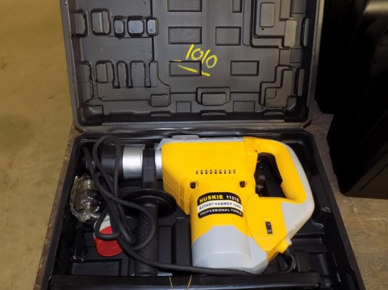 New Huskie 11128 Elec. Rotary Hammer Drill In Case