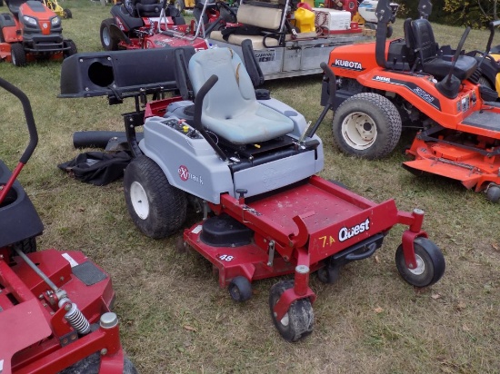 Exmark Quest Zero Turn Mower w/ 48'' Deck w/ Bagger, 323 Hrs (7A)