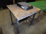 30'' x 30'' Work Bench with 18 x 12 Surface Plate with Broken Corners