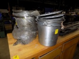 (6) Stainless Steel Buckets