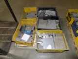 Pallet with (5) Bins Plate and Block Steel