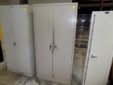 2 Door Metal Cabinet, Tan, 6' x 36'' Wide