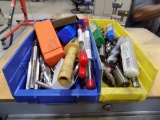 (2) Small Bins Full of Bits and Reamers