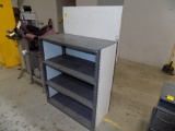 4 Tier Metal Shelf with Back Board, 36'' Wide x 43'' Tall x 18'' Deep