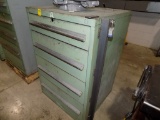 Green 4 Drawer Tool Cabinet, Vidmar Like, 30'' Wide x 44'' Tall x 28'' Deep