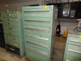 Green 7 Drawer Tool Cabinet, 30'' Wide x 59'' Tall x 28'' Deep