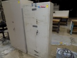 Tan 2 Door Metal Cabinet, (Smaller)